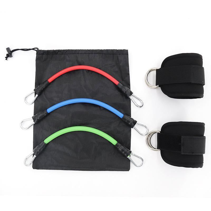 Resistance Band with Ankle Strap, 6 Counts/Set Hip Lift Ankle Resistance Band, Elastic Trainer, Shaping Equipment for Home Gym, Christmas Gift