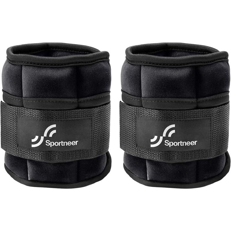 Sportneer Adjustable Ankle Weights 1 Pair 2 4 6 8 10 Lbs Leg Weight Straps for Women Men, Weighted Ankle Weights Set for Gym,Fitness, Workout,Walking, Jogging,1-5 Lbs Each Ankle, 1 Pair 2-10 Lbs